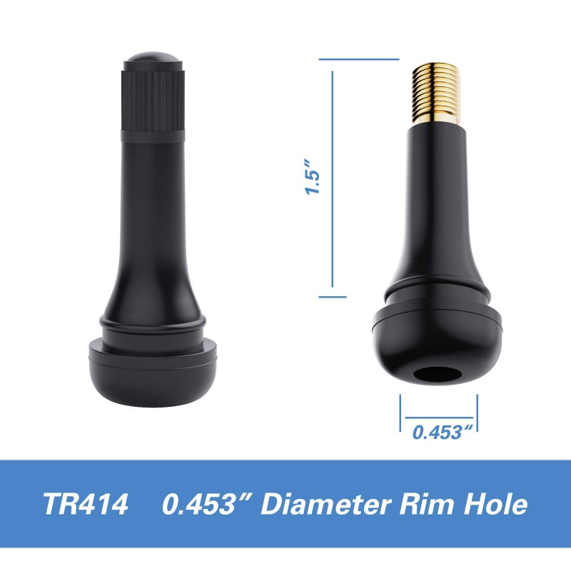 CKAuto TR414 Rubber Snap-in Tire Valve Stem (5pcs/Bag) - Image 4